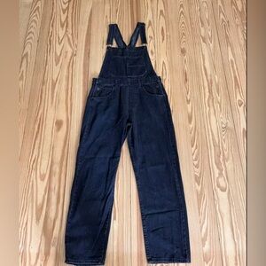 We The Free Ziggy Denim Overalls, Mineral Black, Size SMALL